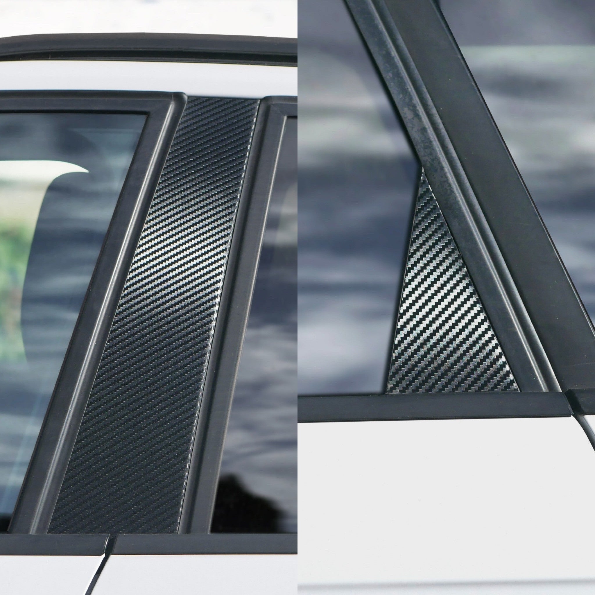 Zierleistendekor passend für Mercedes SLK R172 & SLC 2011-2020 (3-Türer Roadster) Blende B-Säule Tür