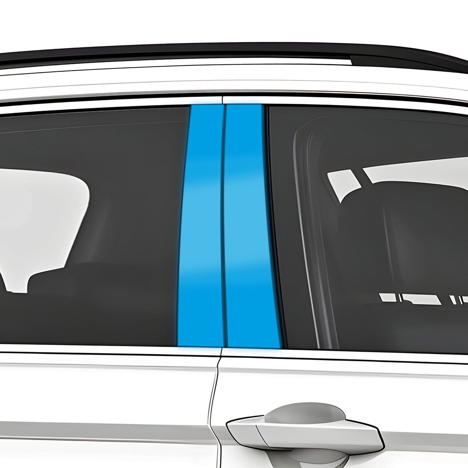 Zierleistendekor für Mercedes E-Klasse W211 2002-2009 (5-Türer Limousine) Blende B-Säule Tür