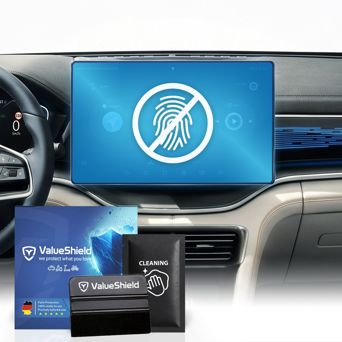 Anti-Fingerprint Displayschutzfolie passend für BYD Sealion 7 2024-2031 (5-Türer SUV)