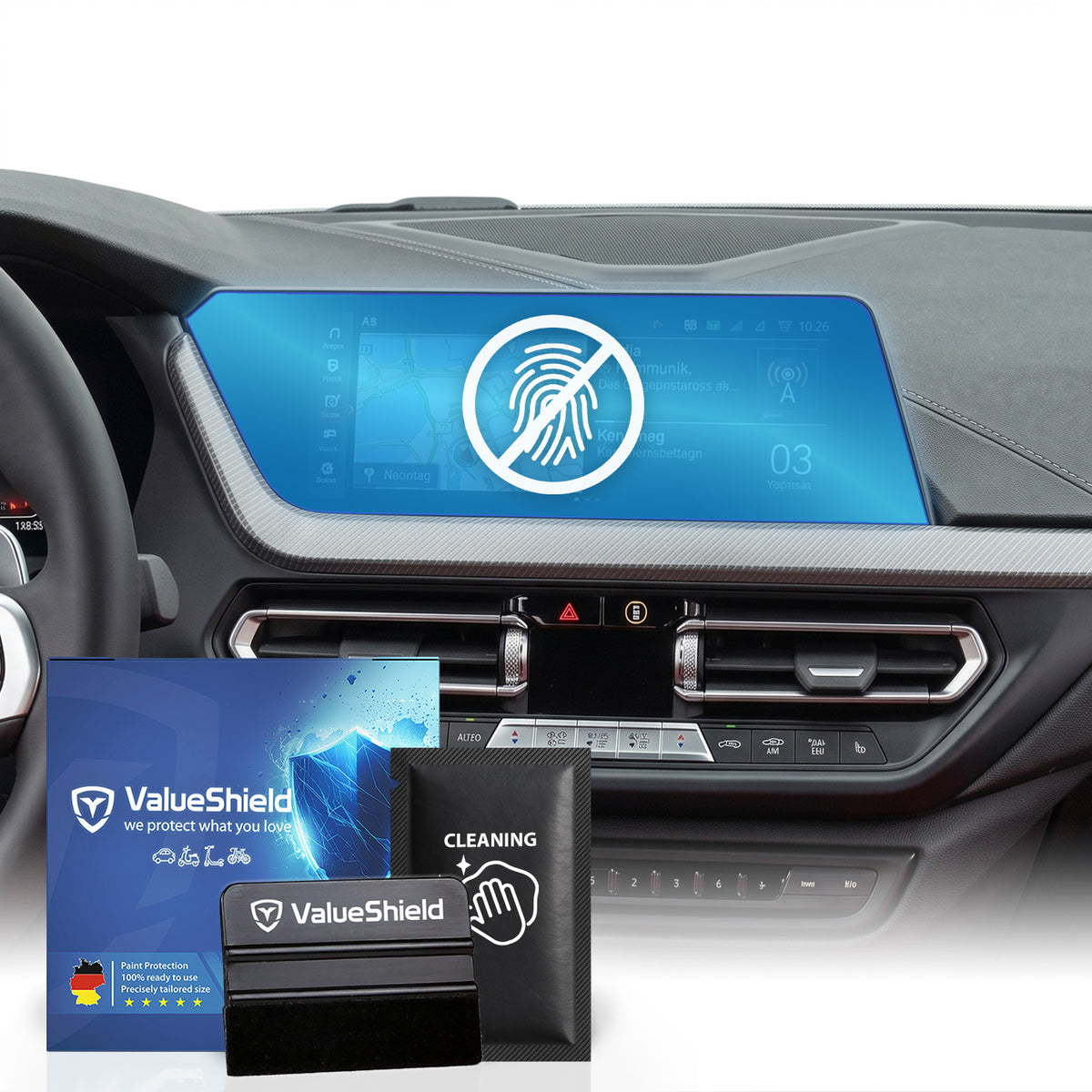 Anti-Fingerprint Displayschutzfolie passend für BMW Z4 G29 2018-2027 (2-Türer Cabrio)