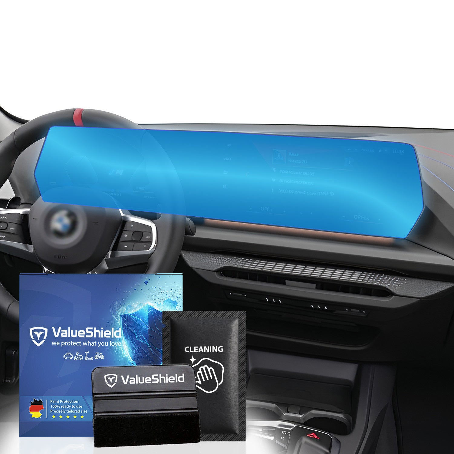 Anti-Fingerprint Displayschutzfolie passend für BMW X1 U11 2022-2028 (5-Türer Kompakt SUV)