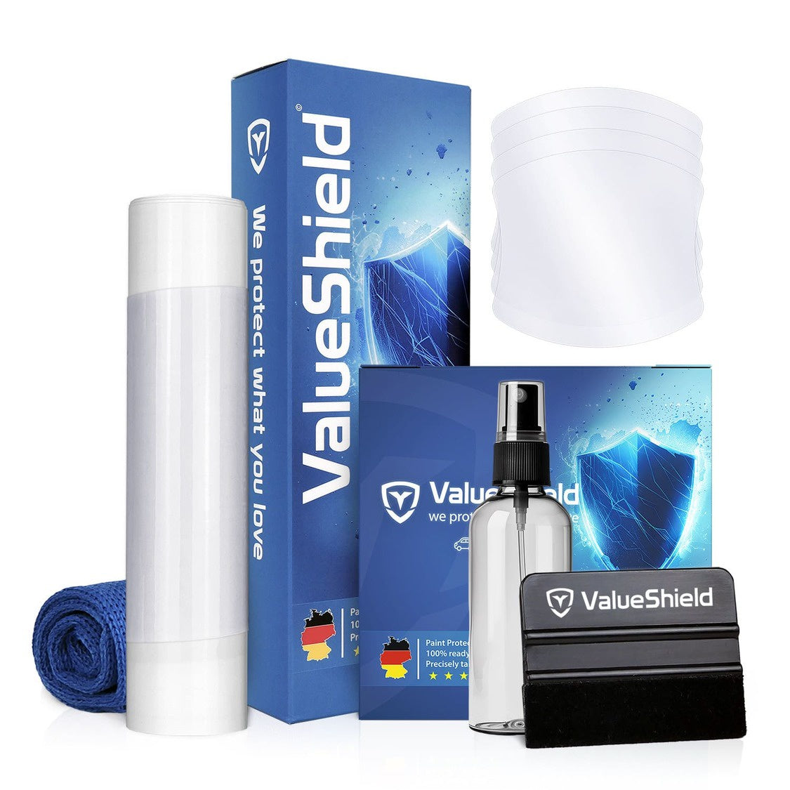 XL Kombiset-Lackschutzfolien passend für Audi A5 & S5/RS5 8T Sportback 2009-2016 (5-Türer Limousine) + universal Ergänzungsset
