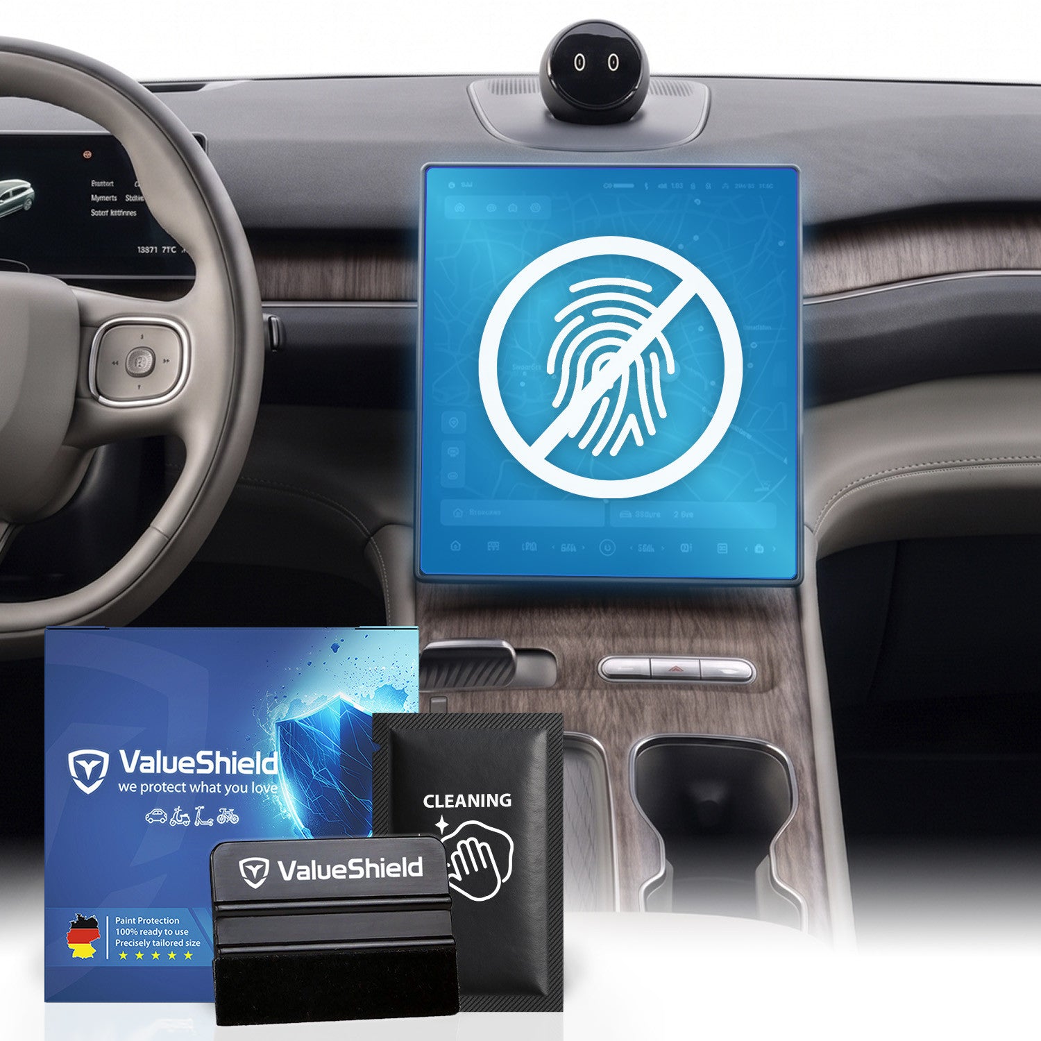 Anti-Fingerprint Displayschutzfolie passend für NIO EL7 2023-2029