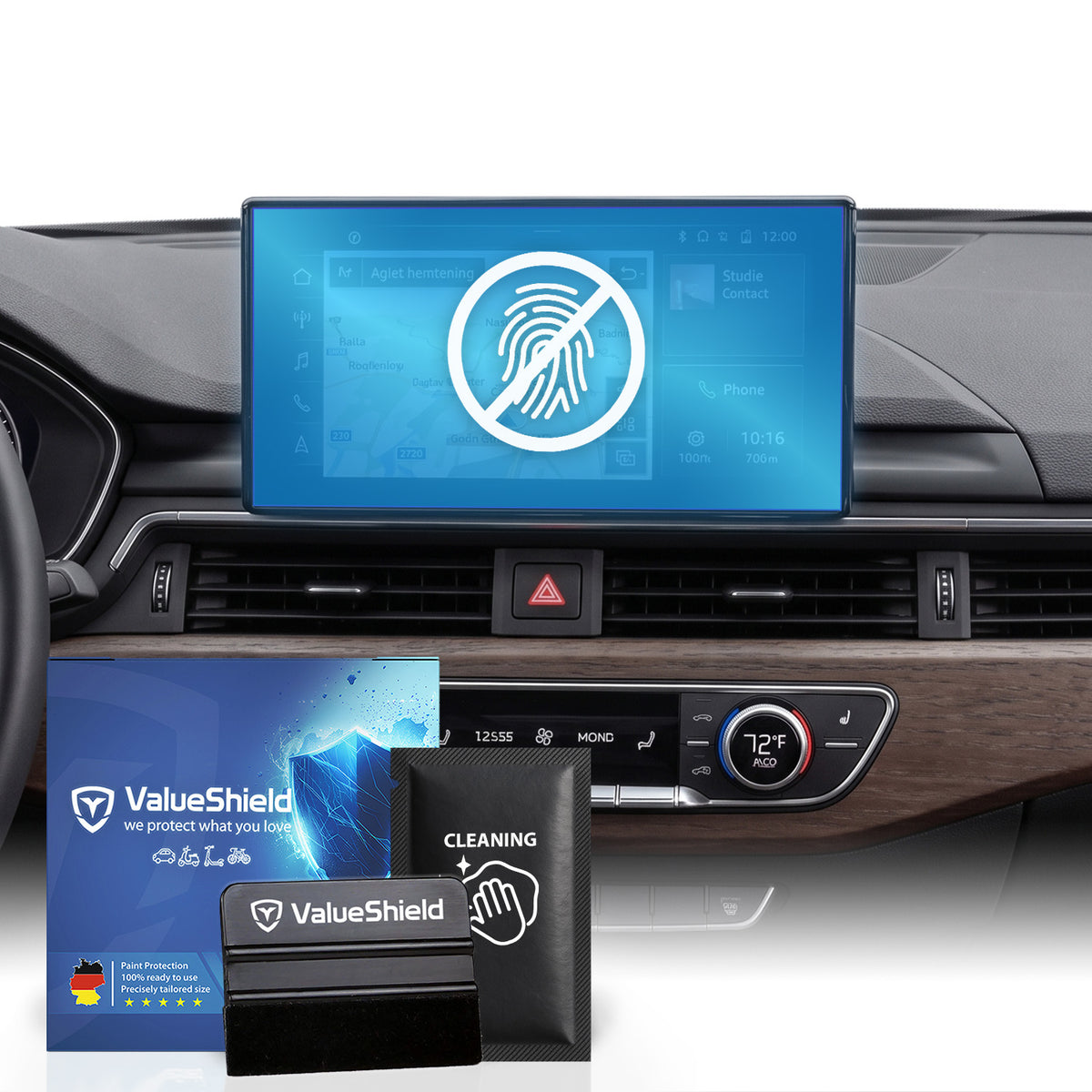 Anti-Fingerprint Displayschutzfolie passend für Audi Q5 & SQ5 FY Sportback 2021-2025 (5-Türer SUV)