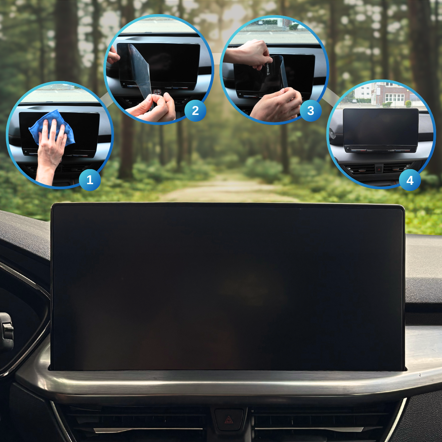Anti-Fingerprint Displayschutzfolie passend für BMW 3er & M3 G21/G81 Touring 2019-2026 (5-Türer Kombi)