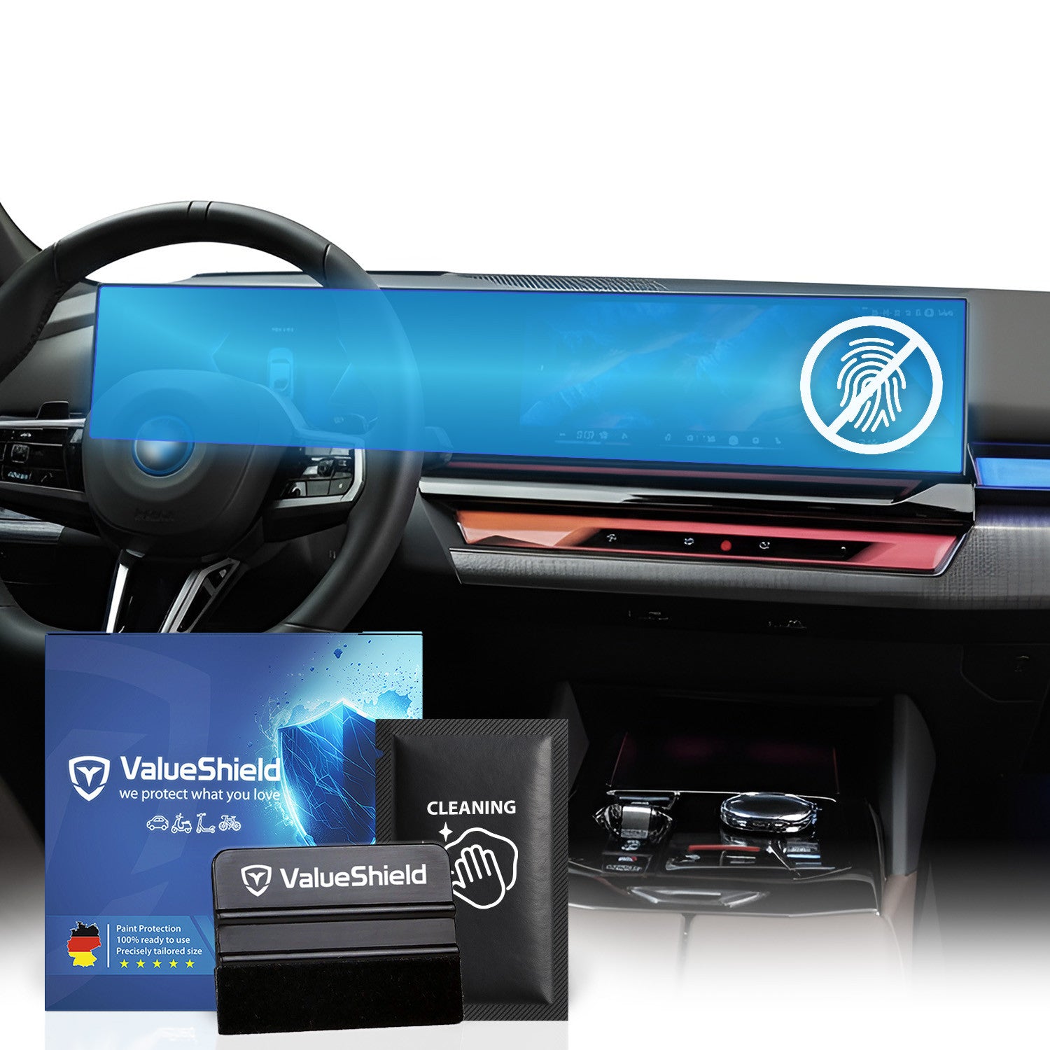Anti-Fingerprint Displayschutzfolie passend für BMW 3er & M3 G20/G80 2019-2026 (5-Türer Limousine)