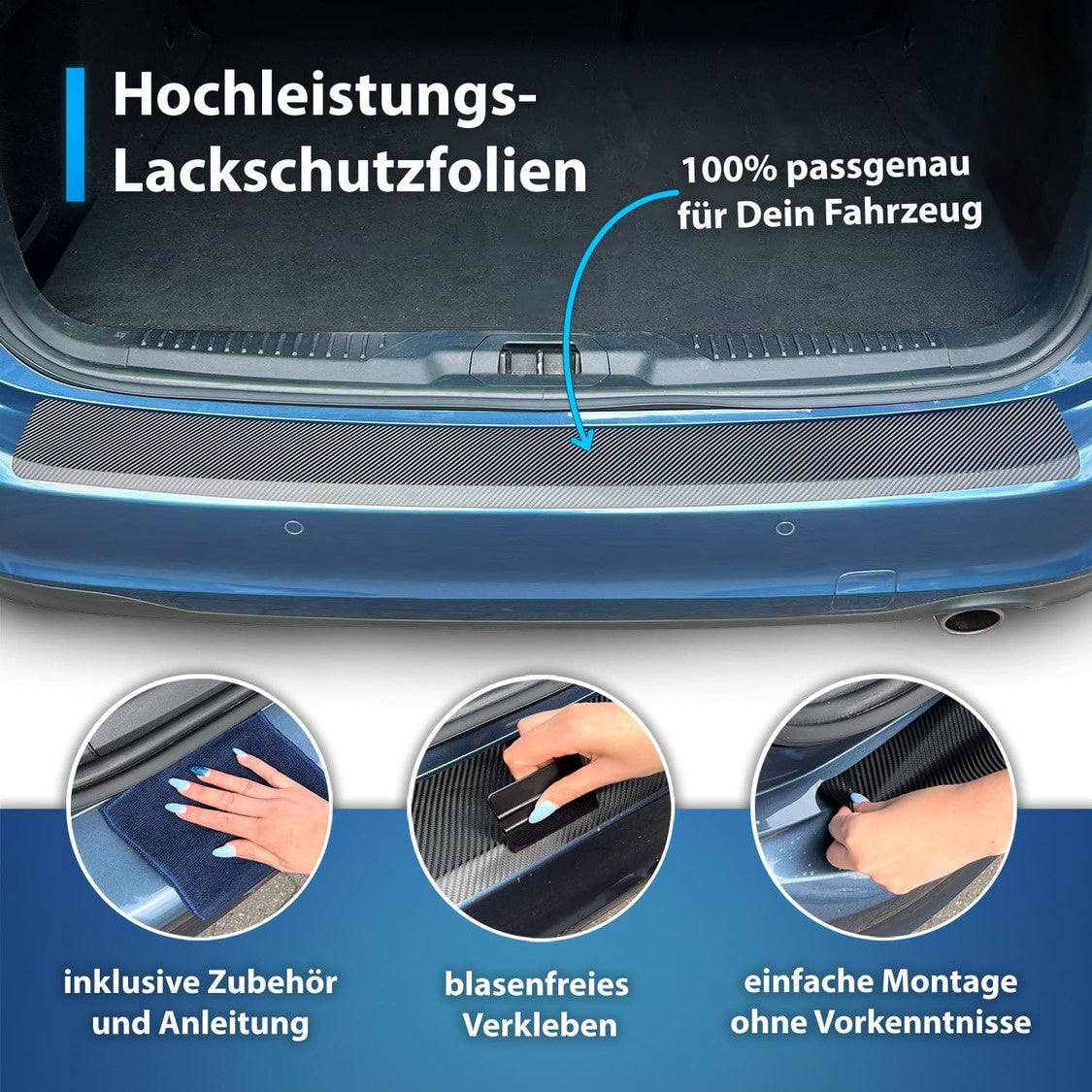 XL Kombiset-Lackschutzfolien passend für VW T7 nur Multivan 2021-2027 (3/4-Türer) + universal Ergänzungsset