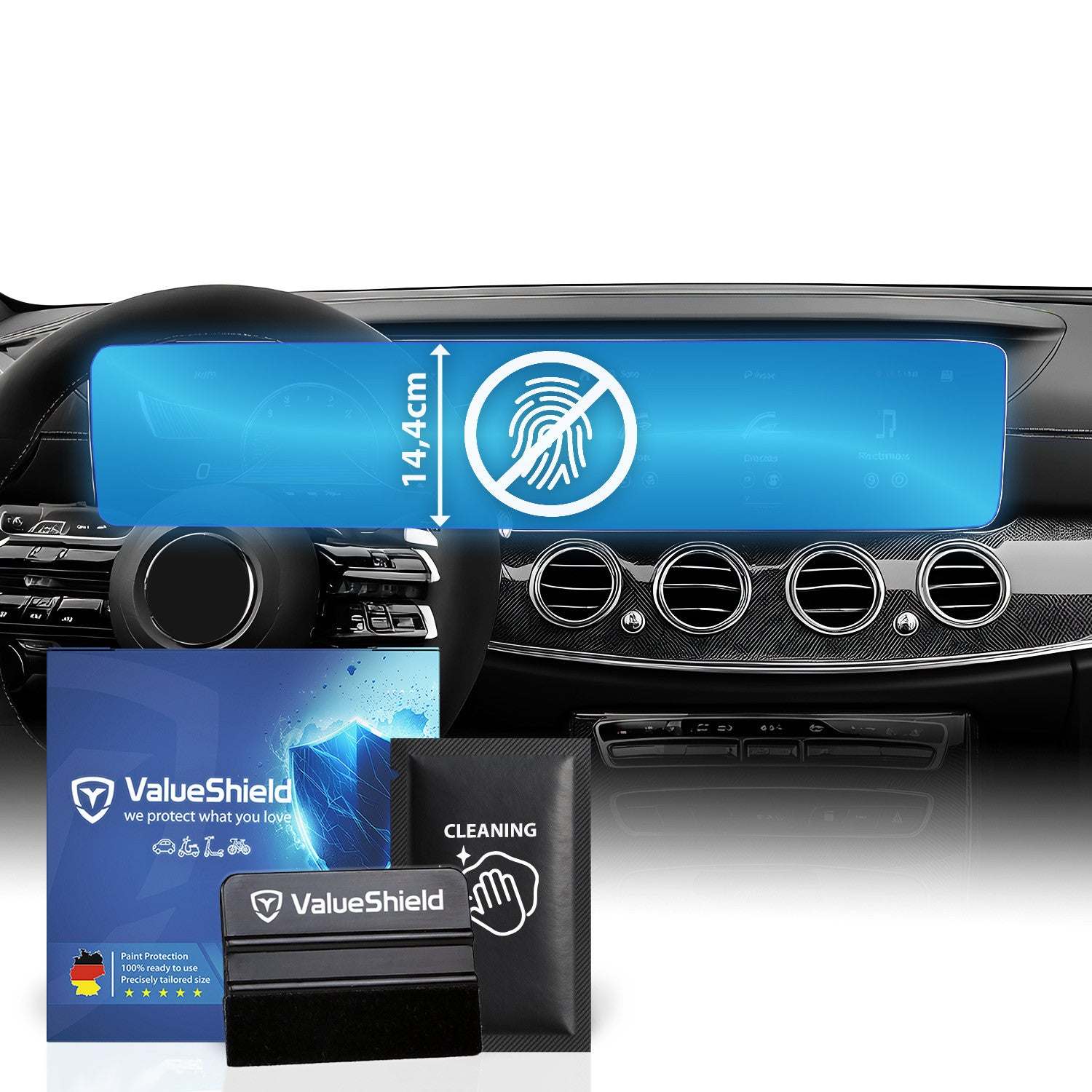Anti-Fingerprint Displayschutzfolie passend für Mercedes G-Klasse W465 2024-2031 (5-Türer SUV)