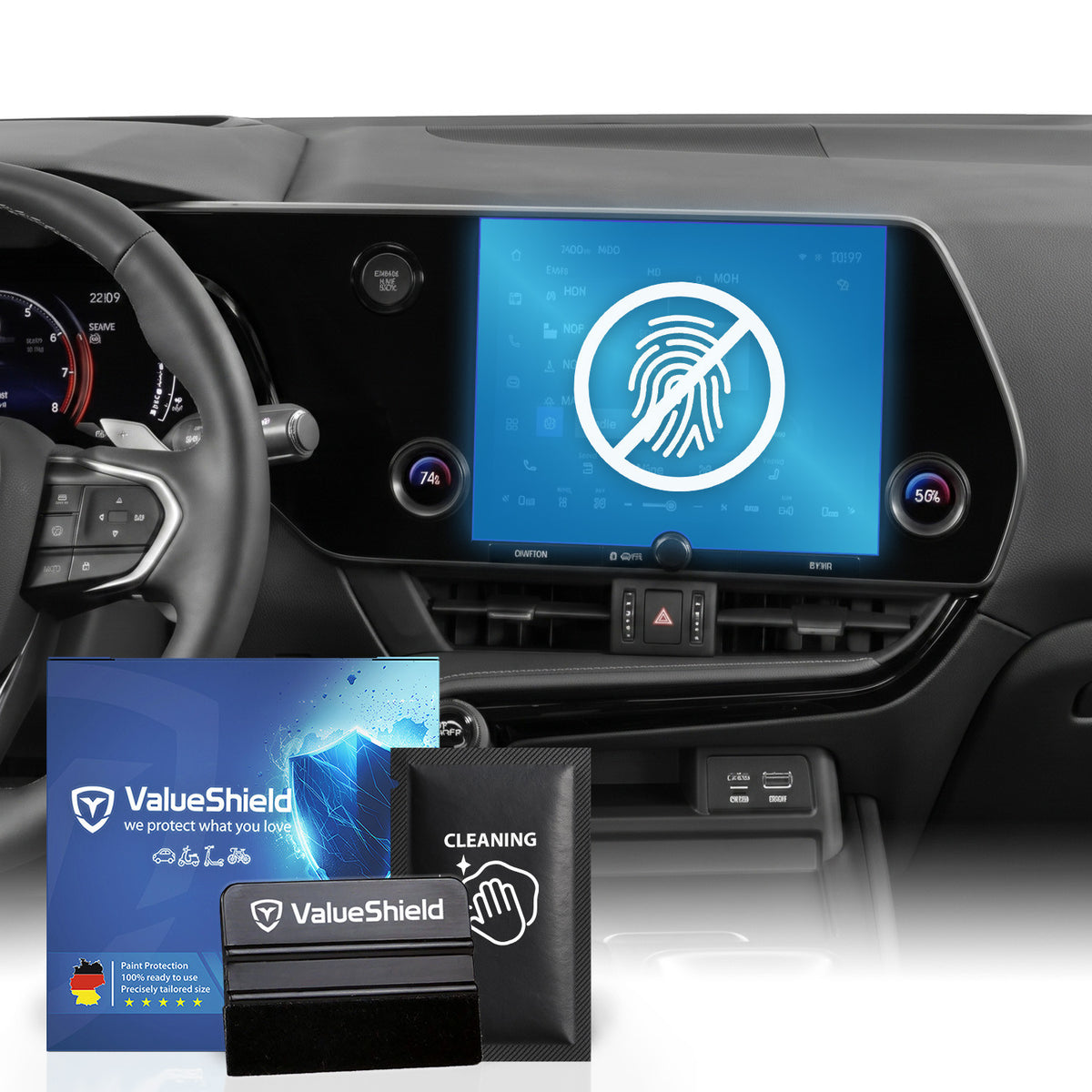 Anti-Fingerprint Displayschutzfolie passend für Lexus NX AZ20 2021-2027 (5-Türer Kombi)