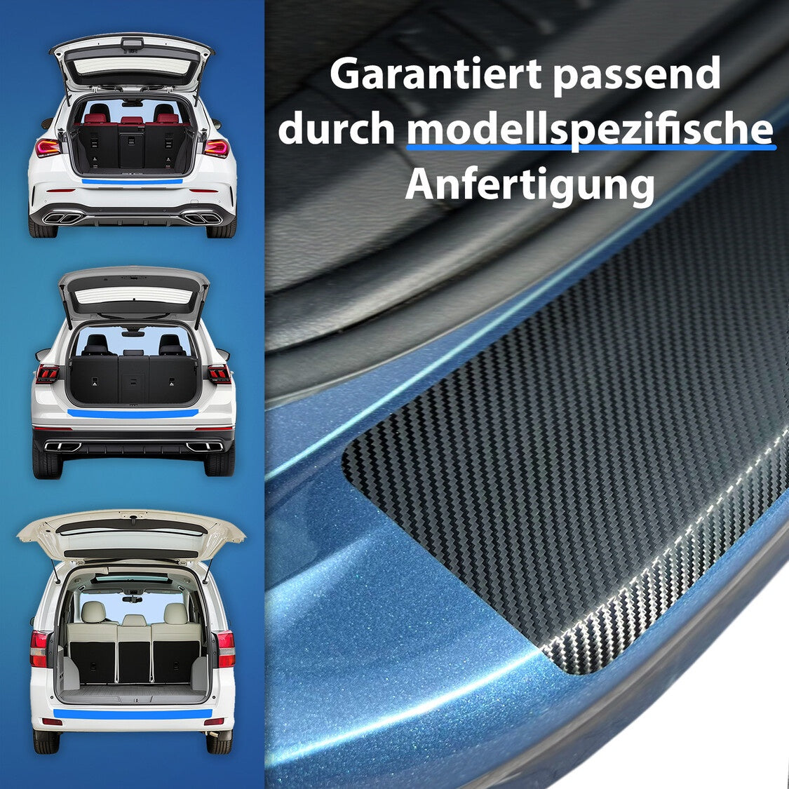 Ladekantenschutz für Audi Q4 & RS e-tron Sportback 2021-2028 (5-Türer SUV)